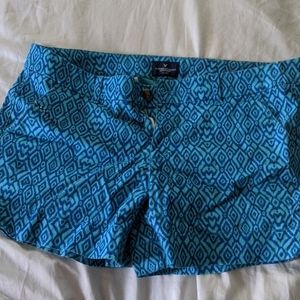 Diamond Pattern Printed Shorts